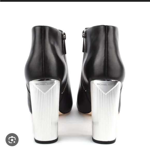 NWT - MICHAEL KORS Paloma leather high heel boots booties. Size 10. SOLD OUT - Picture 2 of 16